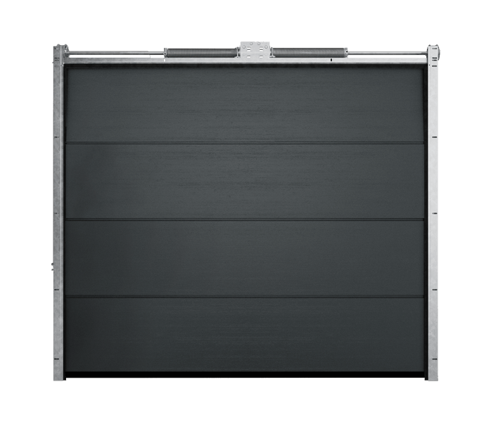 Sekční garážová vrata u rodinného domu